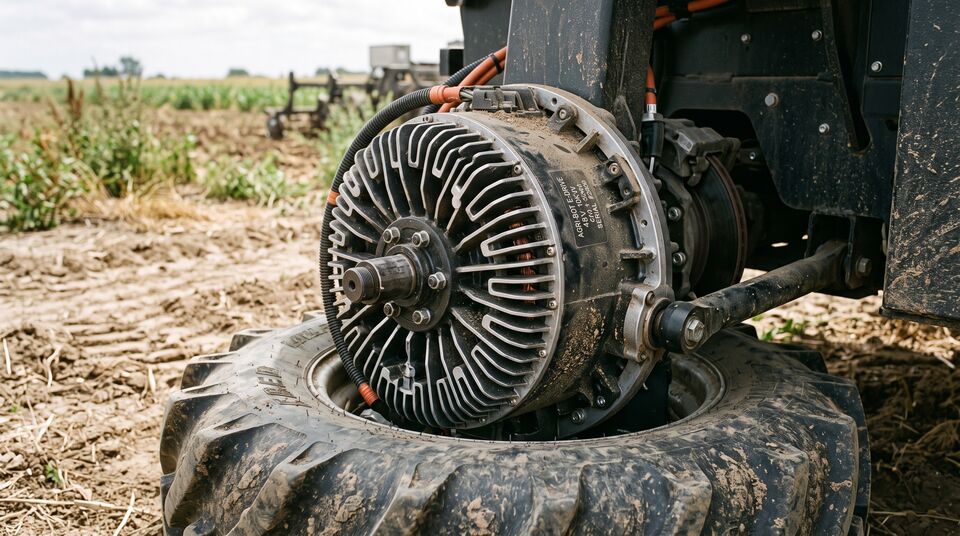 Motore elettrico nel mozzo di un robot agricolo: cinematica diretta e controllo di trazione